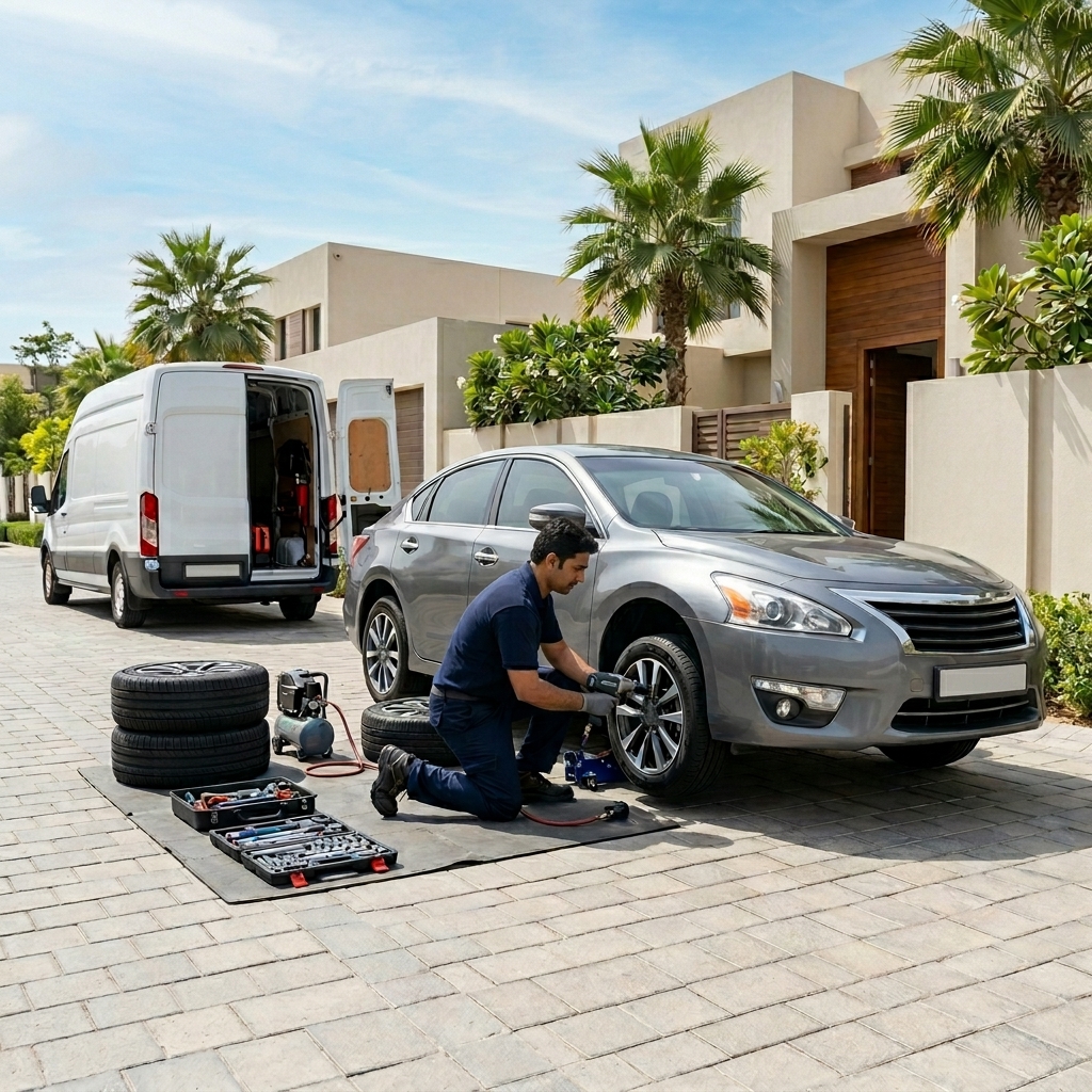 Mobile Tyre Replacement